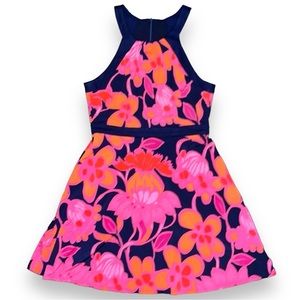 Trina Turk A-line floral ponte dress 6